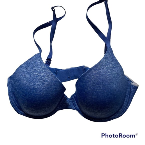 Victoria's Secret Other - Victoria's Secret Marbled Blue Uplift Semi Demi Ladies Bra, 34B